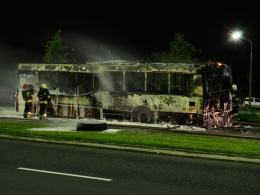 Pożar autobusu MZK. Pojazd doszczętnie spłonął
