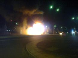 Pożar autobusu MZK. Pojazd doszczętnie spłonął