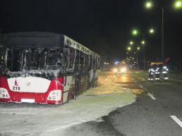 Pożar autobusu MZK. Pojazd doszczętnie spłonął