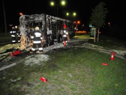 Pożar autobusu MZK. Pojazd doszczętnie spłonął