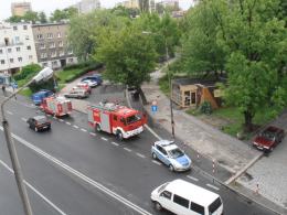 Złamany konar spadł na samochód