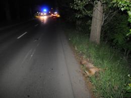 Motocyklista zderzył się z sarną