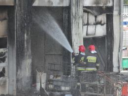 Pożar w zakładzie przetwarzającym odpady