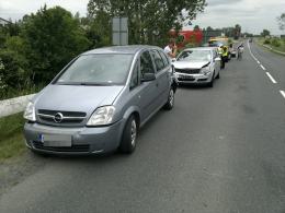 Trzy auta zderzyły się na ul. Krapkowickiej