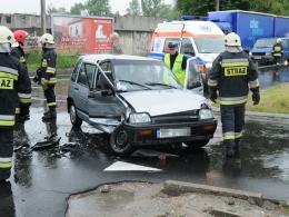 Kierująca daewoo tico wymusiła pierwszeństwo