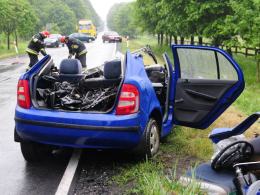 53-latek wyprzedzał na łuku, zginął po zderzeniu z ciężarówką