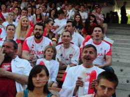 Amfiteatr pełen kibiców. Trwa mecz Polska - Grecja !