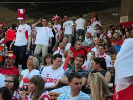 Amfiteatr pełen kibiców. Trwa mecz Polska - Grecja !