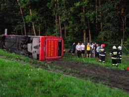 Wypadek niemieckiego autokaru, wiozącego dzieci