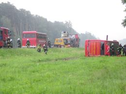 Wypadek niemieckiego autokaru, wiozącego dzieci