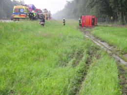 Wypadek niemieckiego autokaru, wiozącego dzieci