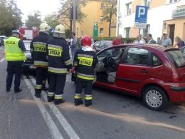 Czołowe zderzenie w centrum Opola
