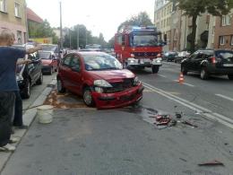 Czołowe zderzenie w centrum Opola