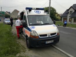 Kierowca skutera wjechał w ciężarówkę. Mężczyzna miał 0,25 promila alkoholu