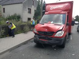 Zderzenie trzech aut na ulicy Wiejskiej