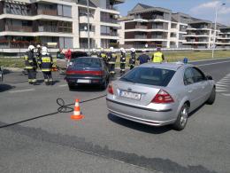 Honda i daewoo zderzyły się na Alei Solidarności