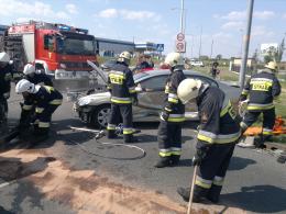 Honda i daewoo zderzyły się na Alei Solidarności