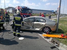 Honda i daewoo zderzyły się na Alei Solidarności