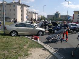 Honda i daewoo zderzyły się na Alei Solidarności