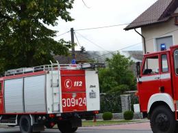 Ogień w stodole w Chróścicach