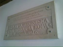 Z okazji jubileuszu odsłonięto pamiątkową tablicę z wersami Jerzego Harasymowicza.
