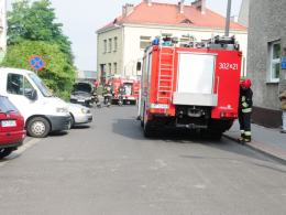 Na ul. Licealnej płonął samochód