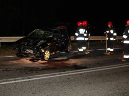 Chciał ominąć dzika, omal nie spadł z wiaduktu