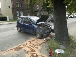 74-letni kierowca spowodował wypadek