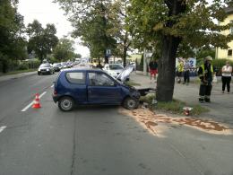 74-letni kierowca spowodował wypadek