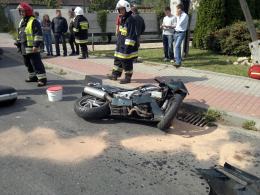 Samochód i motocykl zderzyły się w Czarnowąsach