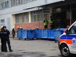 W drukarni zapalił się skład z makulaturą, ewakuowano pracowników