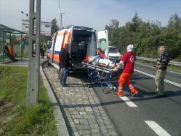 Trzy auta zderzyły się w Dąbrowie