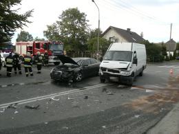 Kierowca busa wymusił pierwszeństwo na skrzyżowaniu