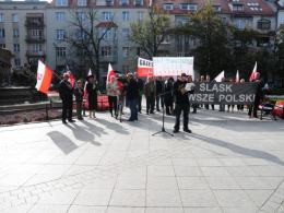 Protestowali przeciwko Stowarzyszeniu Osób Narodowości Śląskiej