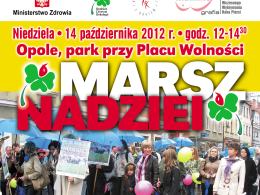 Plakat Marszu Nadziei.