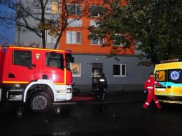 Spłonęły dwa pokoje w mieszkaniu przy ul. Katowickiej