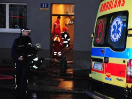 Spłonęły dwa pokoje w mieszkaniu przy ul. Katowickiej