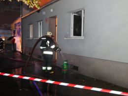 Spłonęły dwa pokoje w mieszkaniu przy ul. Katowickiej
