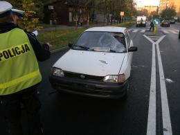 Starsza kobieta potrącona na przejściu dla pieszych na Chabrach