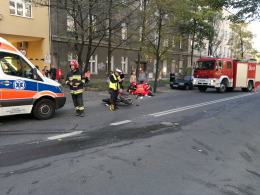 Kobieta wymusiła pierwszeństwo, motocyklista został ranny  