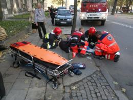 Kobieta wymusiła pierwszeństwo, motocyklista został ranny  