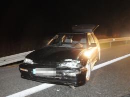 Pijany kierowca spowodował wypadek: dwie osoby ranne, cztery rozbite auta