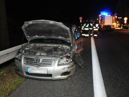Pijany kierowca spowodował wypadek: dwie osoby ranne, cztery rozbite auta