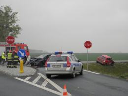 Wypadek na obwodnicy Grodkowa. Przyczyną kradzież znaku?