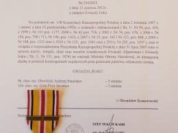 Policjant z Głubczyc uhonorowany "Gwiazdą Iraku"