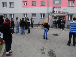Akcja ratownicza po wybuchu gazu w akademiku