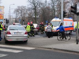 Wypadek na skrzyżowaniu ulicy Wrocławskiej i Niemodlińskiej