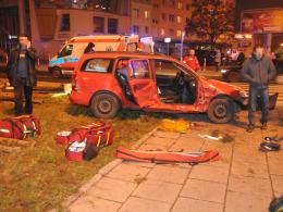 Siedem osób rannych w wypadku na rondzie
