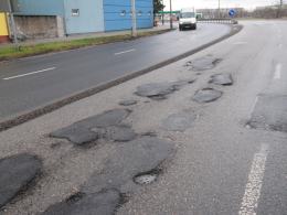 Pierwsze dni zimy, a ulice już dziurawe