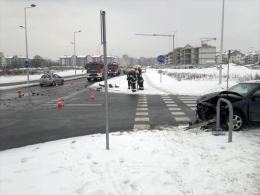 Jedna osoba ranna w wypadku na Alei Solidarności